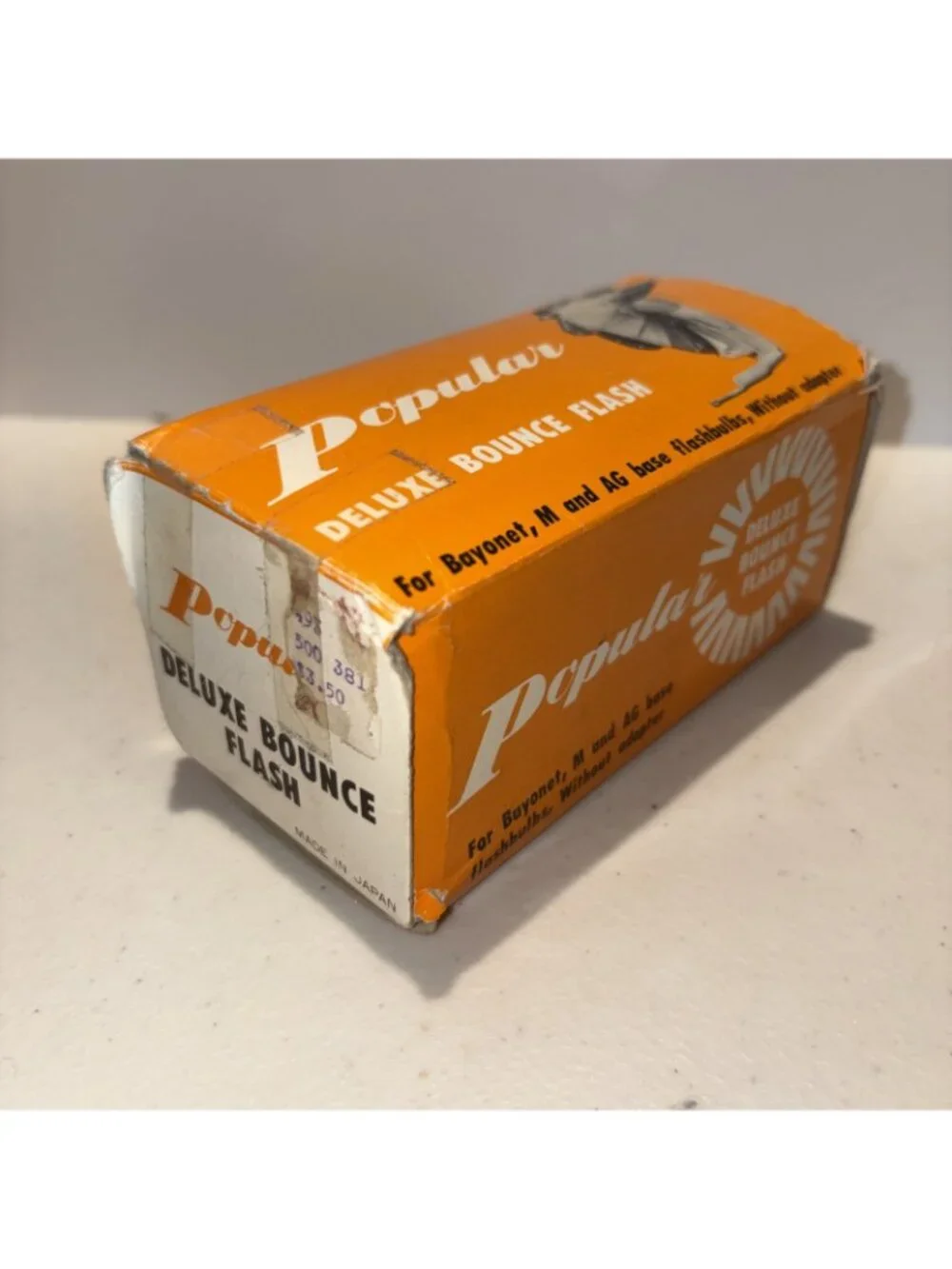 Vintage Popular Deluxe Bounce Flash with case, For Bayonet M & AG Base